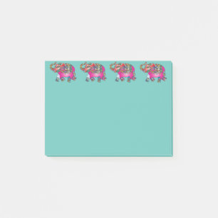 Glückliche Elefanten Post-it Klebezettel
