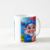 Glückliche Elf Katzen Kaffeetasse (VorderseiteRechts)
