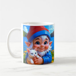 Glückliche Elf Katzen Kaffeetasse