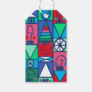 Glückliche Elfen - Geschenk-Tags Geschenkanhänger
