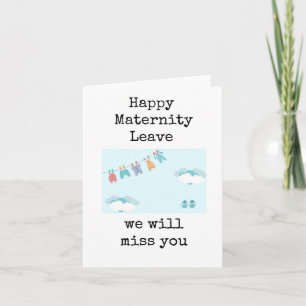 Glückliche Elternzeit, Babykleiderleine Karte