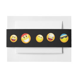 GLÜCKLICHE EMOJI Schläger-Bar Mitzvah Einladungsbanderole