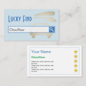 "Glückliche Entdeckungs-" Fahrer-Visitenkarten Visitenkarte (Vorne/Hinten)