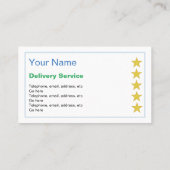 "Glückliche Entdeckungs-" Visitenkarte (Rückseite)