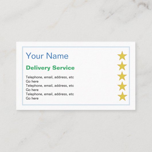 "Glückliche Entdeckungs-" Visitenkarte (Rückseite)