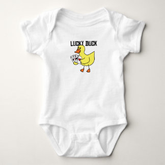 Glückliche Ente Baby Strampler