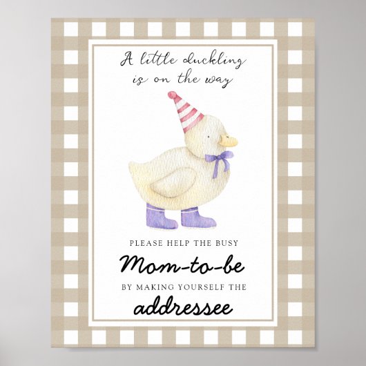 Glückliche Ente - Helfen Sie der geschäftigen Mama Poster (Vorne)