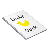 Glückliche Ente Notizblock (Rechte Seite)