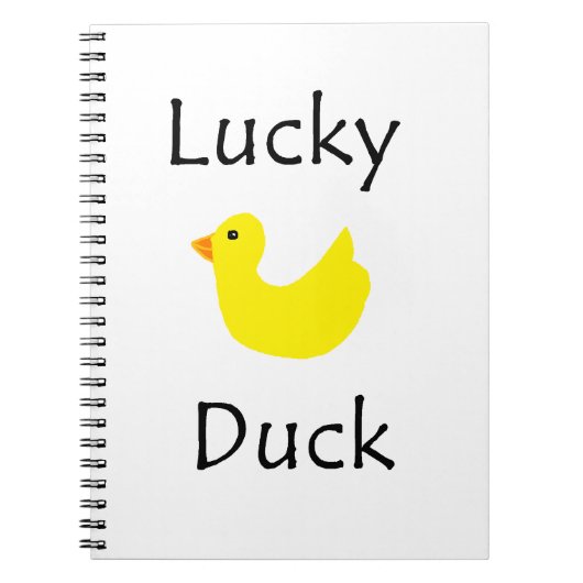 Glückliche Ente Notizblock (Vorderseite)