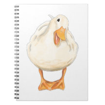Glückliche Ente, Süßes Tier, Original Kunst, Aquar