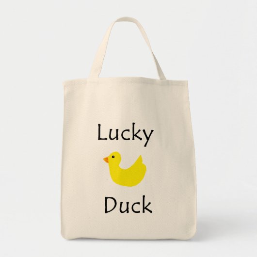 Glückliche Ente Tragetasche (Vorne)