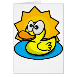 Glückliche Entenkarte