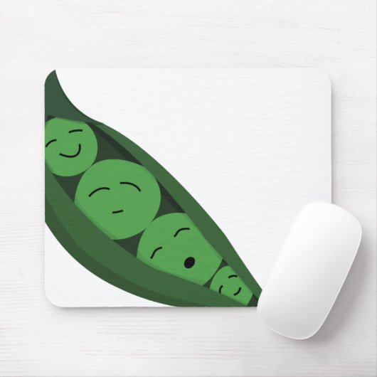 Glückliche Erbsen Mousepad (Mit Mouse)