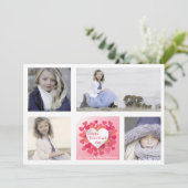 Glückliche Erinnerungen Foto Valentinstag Karte (Stehend Vorderseite)