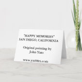 GLÜCKLICHE ERINNERUNGEN JPEC FEIERTAGSKARTE (Rückseite)