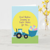 Glückliche Ernte Traktor Karte (Gelbe Blume)
