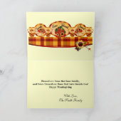 Glückliche Erntedank-Foto-Karten Feiertagskarte (Innenseite)