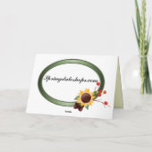 Glückliche Erntedank-Karten Feiertagskarte (Rückseite)