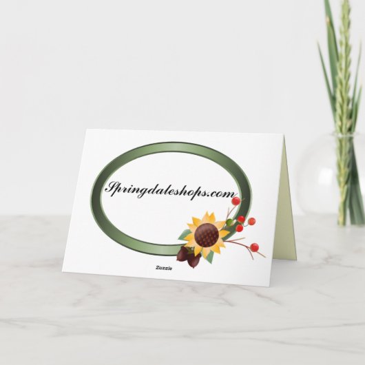 Glückliche Erntedank-Karten Feiertagskarte (Rückseite)