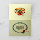 Glückliche Erntedank-Karten Feiertagskarte (Innenseite)