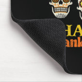 Glückliche Erntedanken Zucker Schädel Fall Hallowe Mousepad (Ecke)