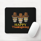 Glückliche Erntedanken Zucker Schädel Fall Hallowe Mousepad (Mit Mouse)