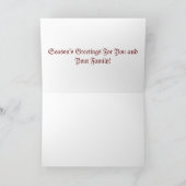 Glückliche Erntedankkarten Dankeskarte (Innenseite)