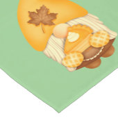 Glückliche ErntedankNomen, Blätter, Herbstfarben Kurzer Tischläufer (Ecke)