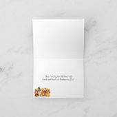 Glückliche ErntedankSnowmen Feiertagskarte (Innenseite)