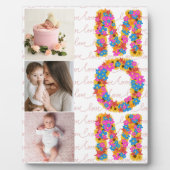 Glückliche Erste Mütter Tag 3 Foto Personalisiert Fotoplatte (Vorderseite)