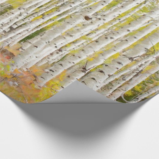 Glückliche Espen Geschenkpapier (Ecke)