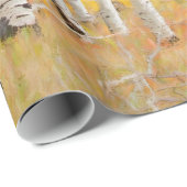 Glückliche Espen Geschenkpapier (Rolleneckpunkt)