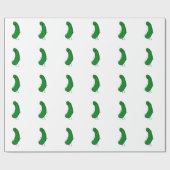 Glückliche Essiggurke Geschenkpapier (Flach)