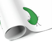 Glückliche Essiggurke Geschenkpapier (Rolleneckpunkt)