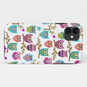 glückliche Eulen Case-Mate iPhone Hülle (Rückseite (Horizontal))