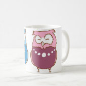 Glückliche Eulen Kaffeetasse (VorderseiteRechts)