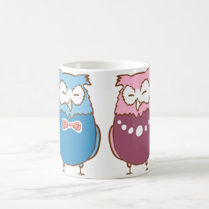 Glückliche Eulen Kaffeetasse