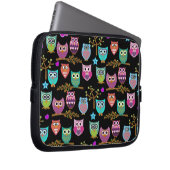 glückliche Eulen Laptopschutzhülle (Vorne Rechts)