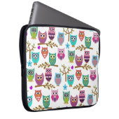 glückliche Eulen Laptopschutzhülle (Vorne Rechts)