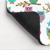 glückliche Eulen Mousepad (Ecke)
