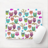 glückliche Eulen Mousepad (Mit Mouse)