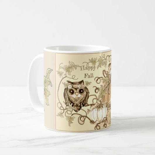 ~ glückliche Fall ~ Tasse (Vorderseite Links)