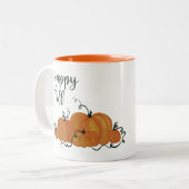 Glückliche Fall-Tasse Zweifarbige Tasse (Vorderseite Links)