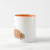 Glückliche Fall-Tasse Zweifarbige Tasse (Mittel)