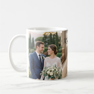 Glückliche Familie 3 Foto-Collage-Kaffee Kaffeetasse