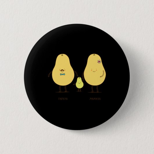 Glückliche Familie Button (Vorderseite)