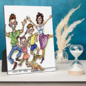 glückliche Familie Fotoplatte (Seite)