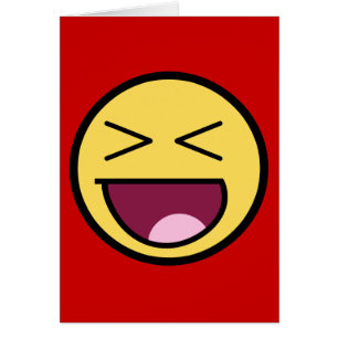 Glückliche fantastische Gesichts-Karte