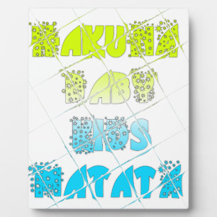 Glückliche Farben Hakuna Matata Hakunamatata Gesch Fotoplatte