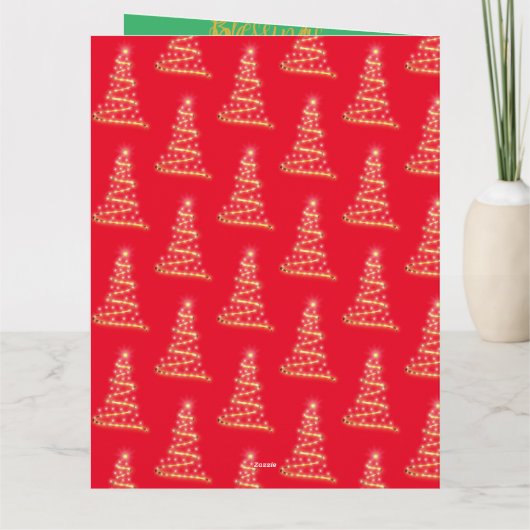 Glückliche Feiertage Faltes Grußkarte Karte (Rückseite)